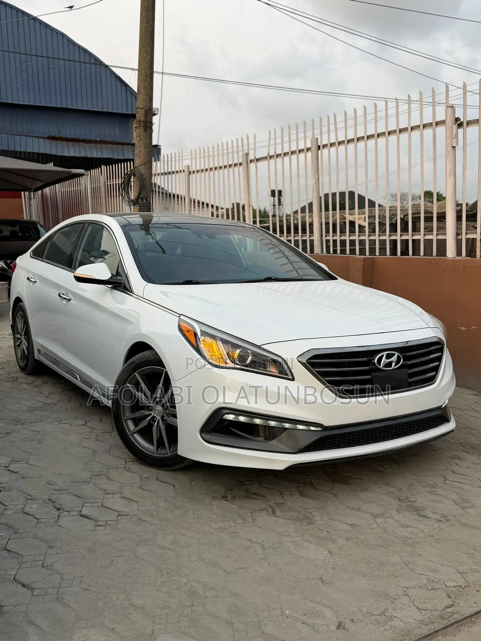Hyundai Sonata Limited 2.0T Seban (2.0L 4cyl 6A) 2016 White