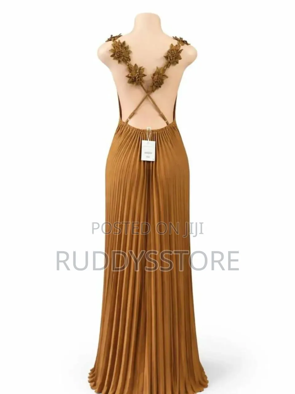 Black Pleated Maxi Dress