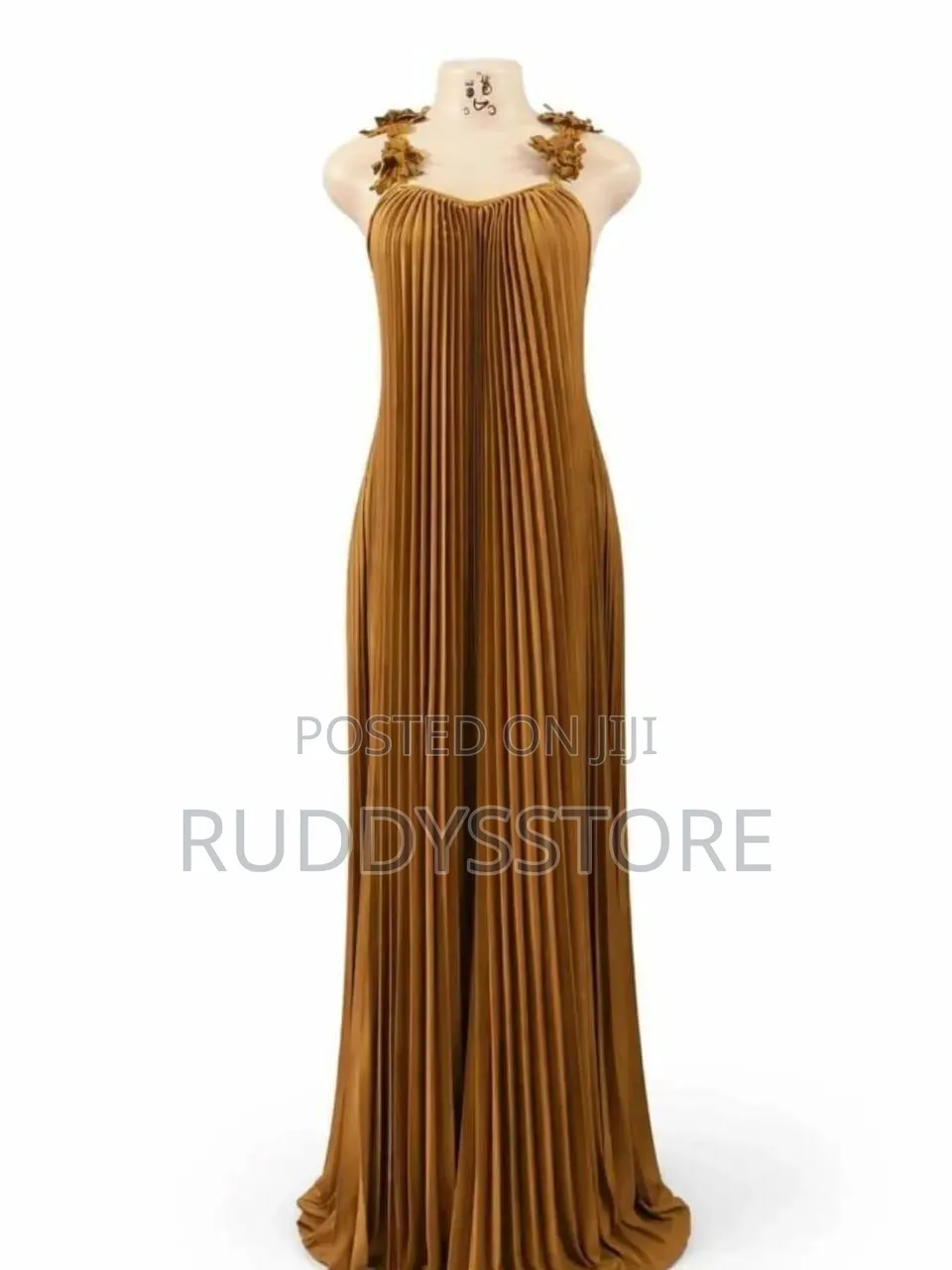 Black Pleated Maxi Dress