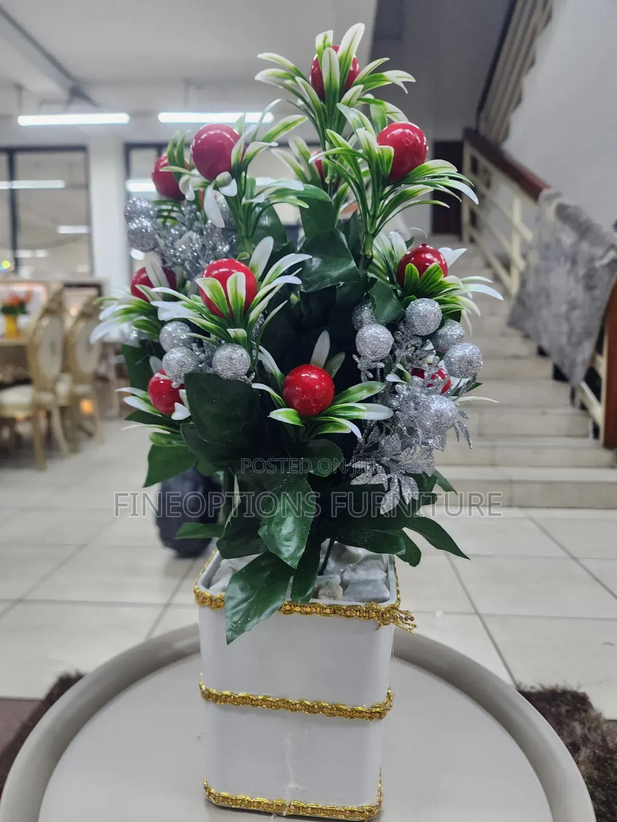 Silver Flower Vase