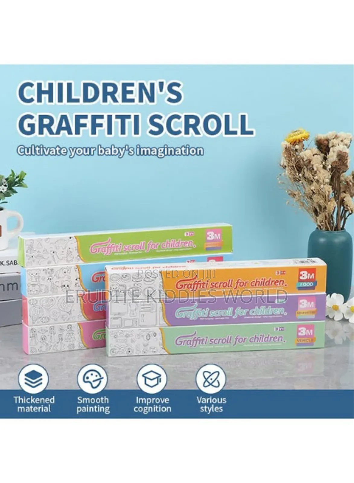 Kids Graffiti Colouring Scroll