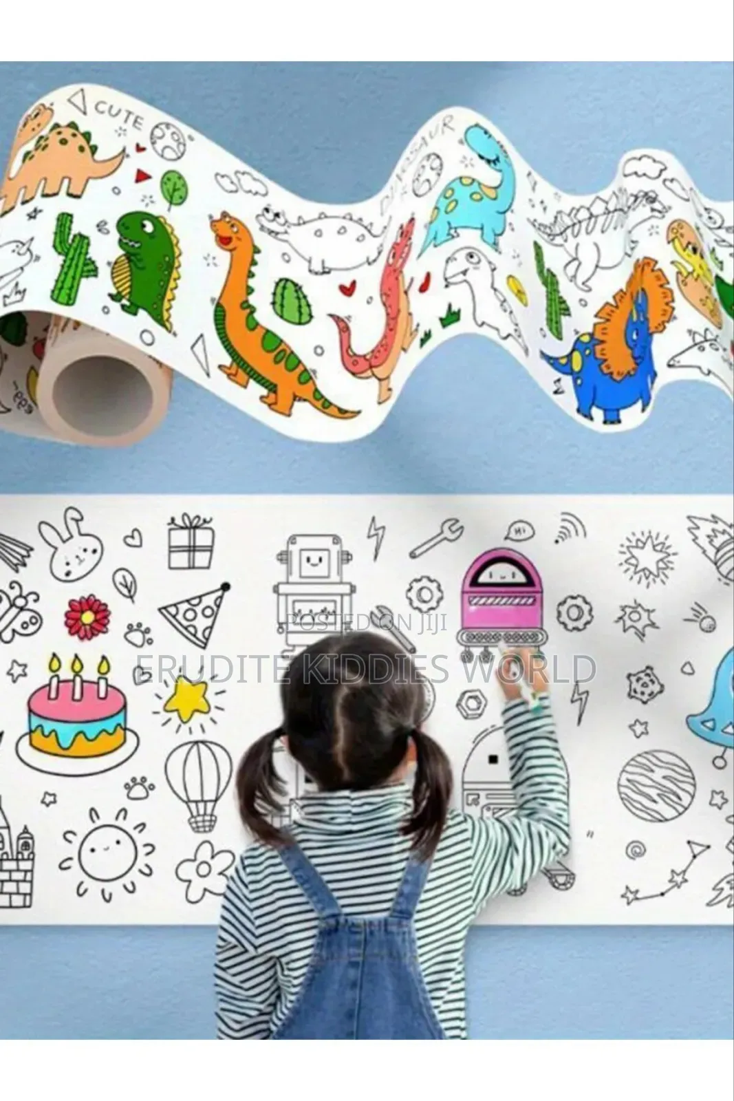 Kids Graffiti Colouring Scroll