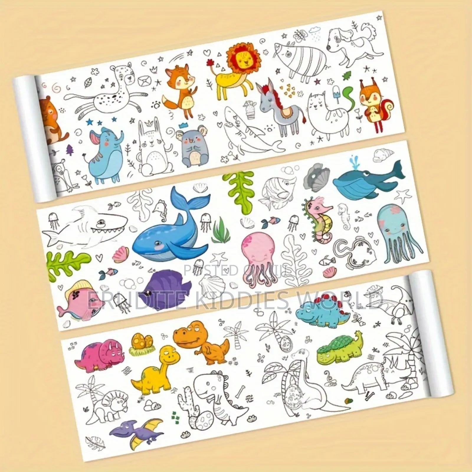 Kids Graffiti Colouring Scroll
