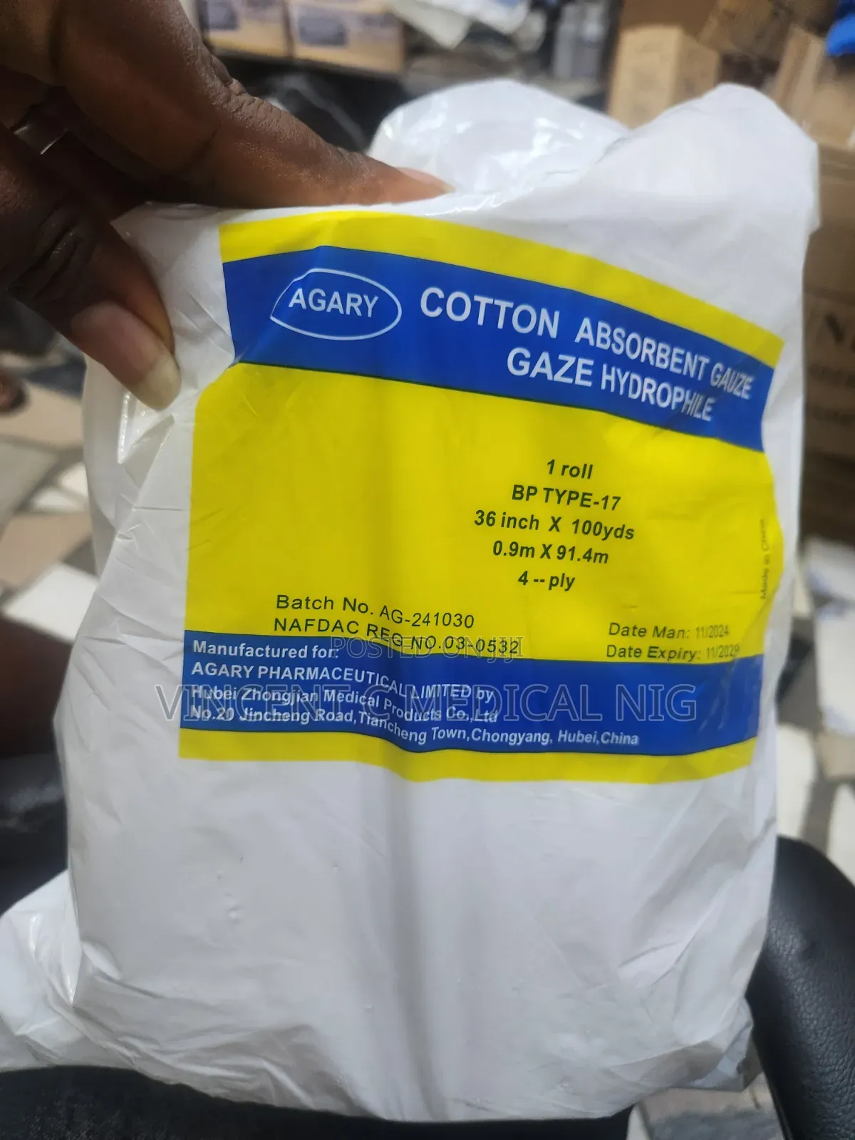 Agary Cotton Absorbent Guaze