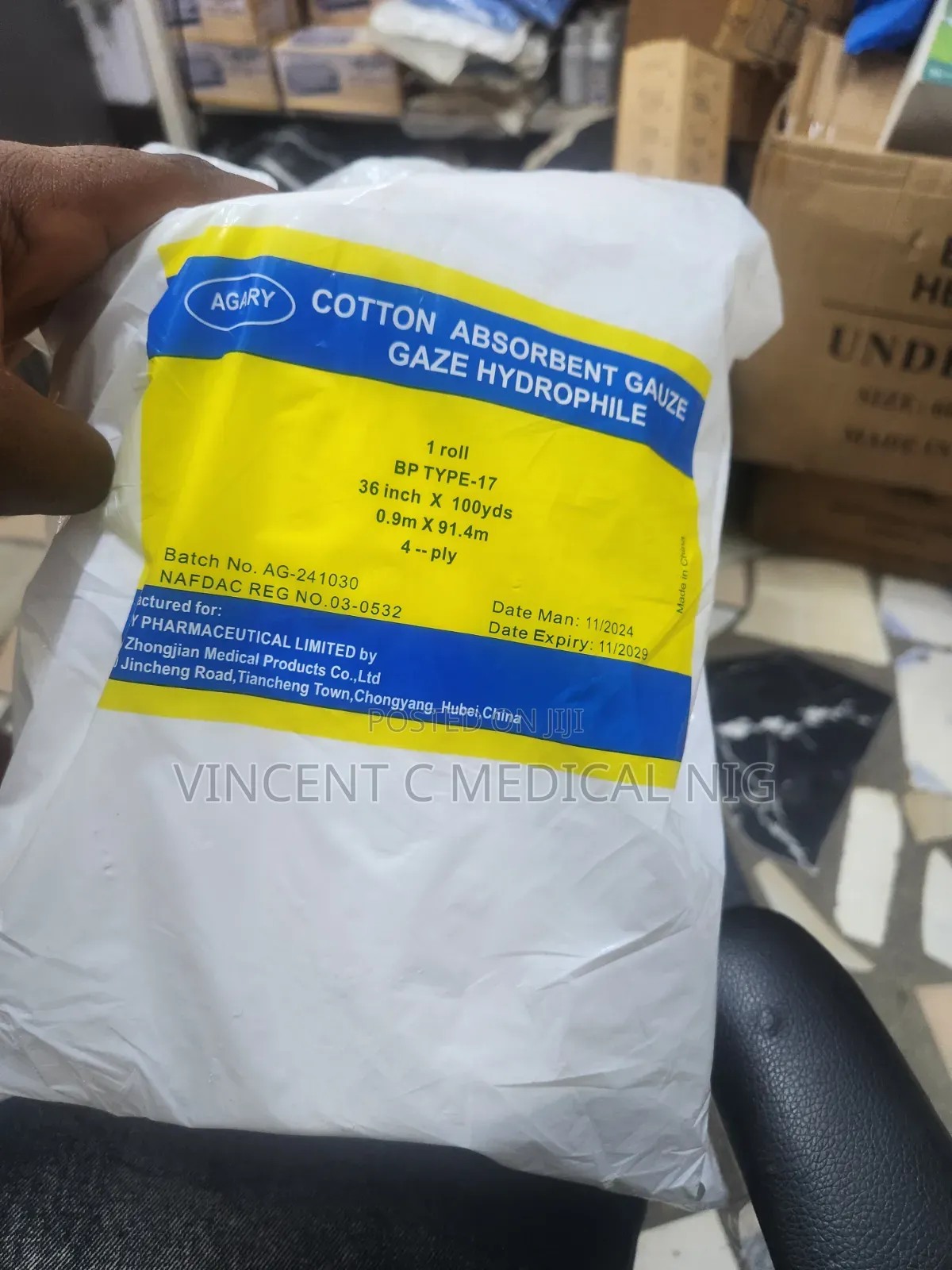 Agary Cotton Absorbent Guaze