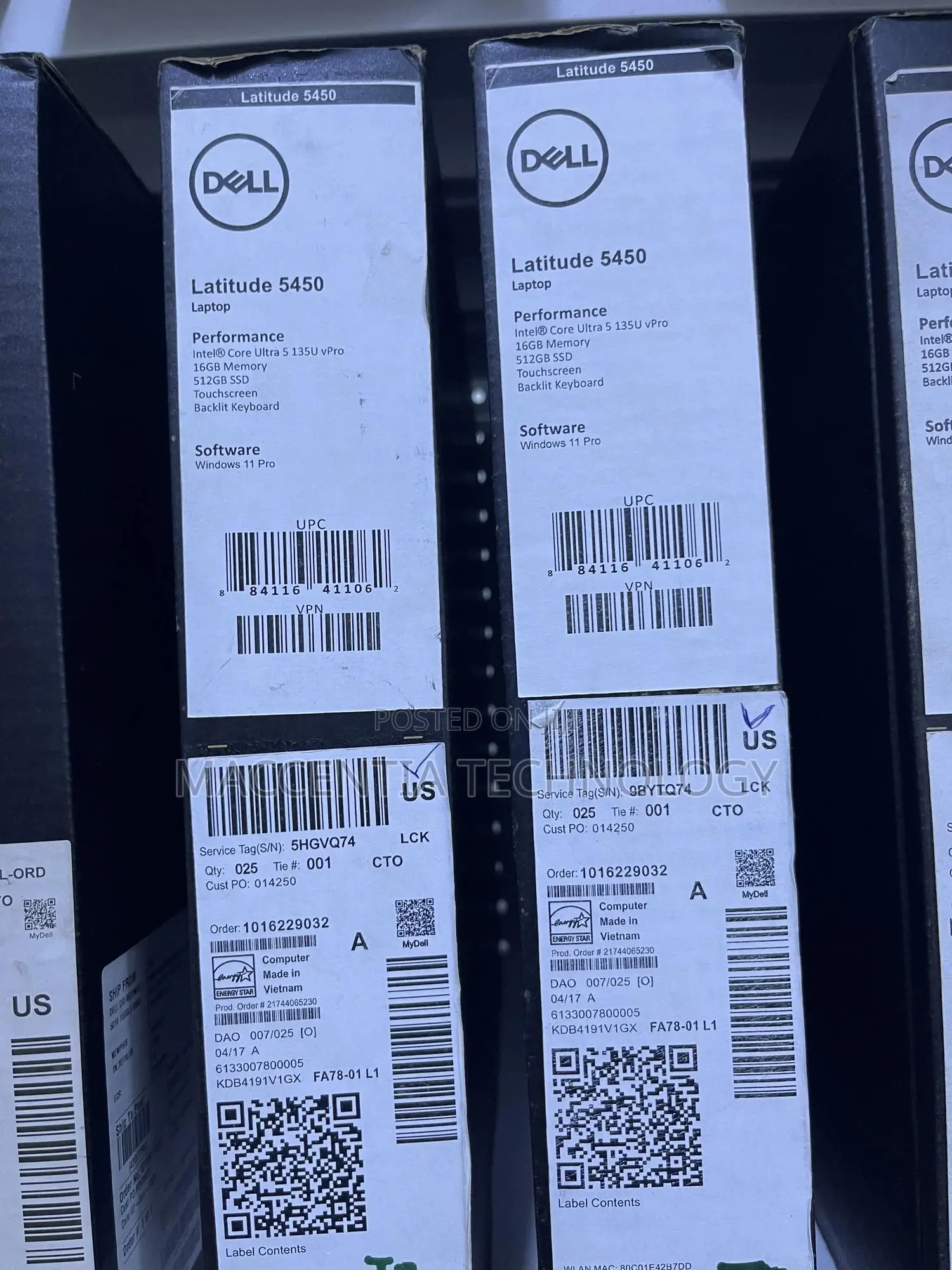 New Laptop Dell Latitude 5450 16GB Intel Core Ultra 5 SSD 256GB