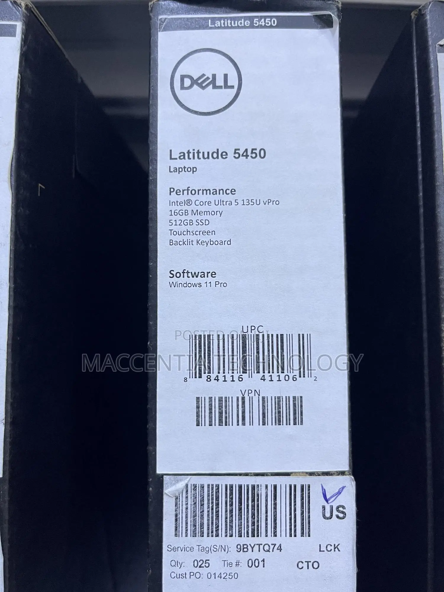 New Laptop Dell Latitude 5450 16GB Intel Core Ultra 5 SSD 256GB