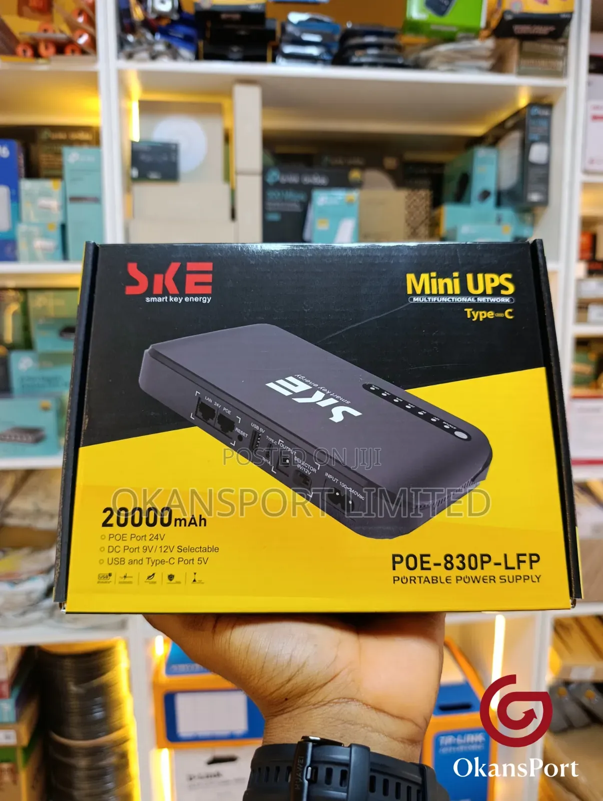 Smart Dc Mini Ups – Backup Power For Routers, Onts Cctv (Power Bank)