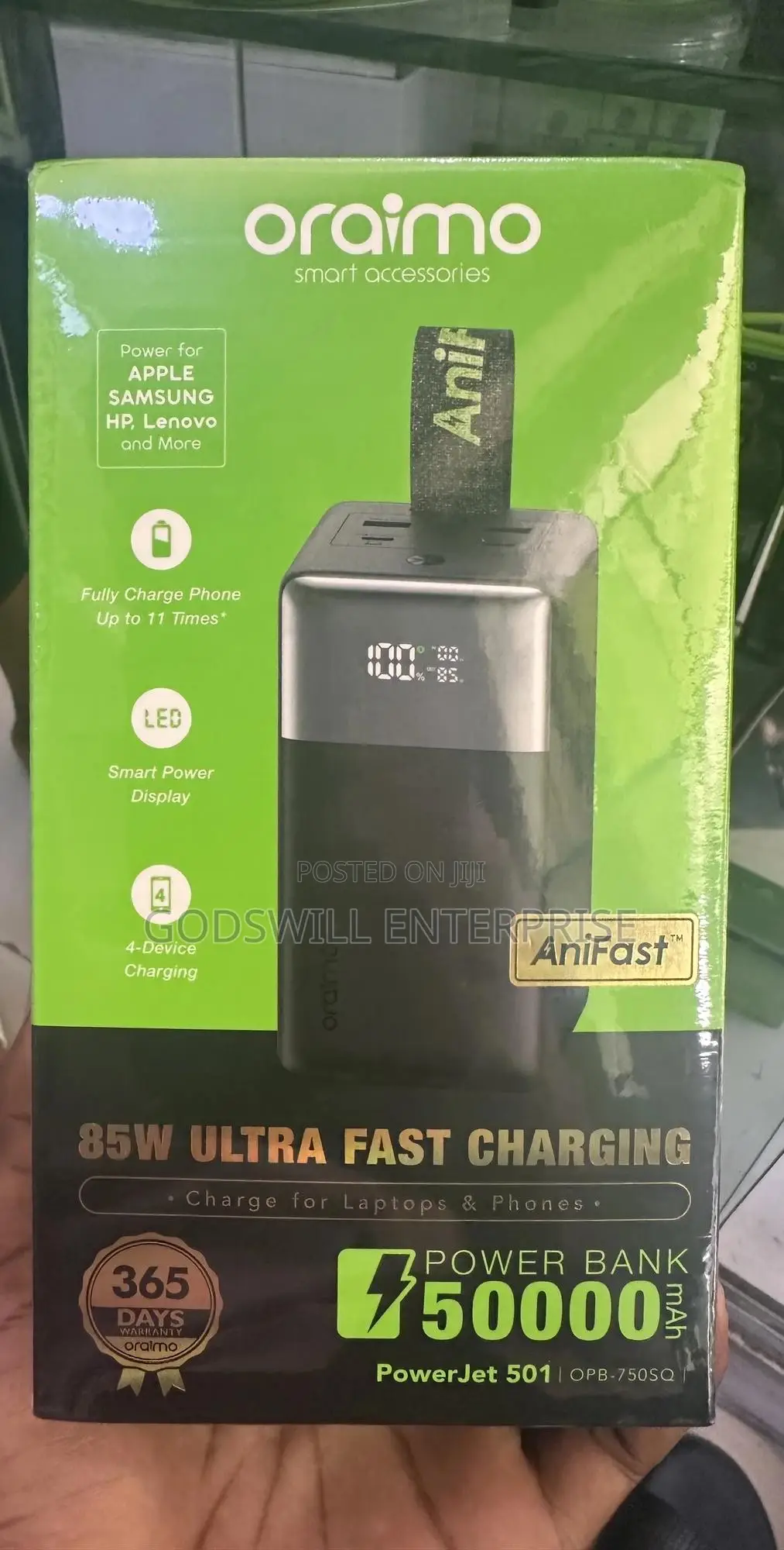 Oraimo Laptop Power Bank ( Powerjet 501)