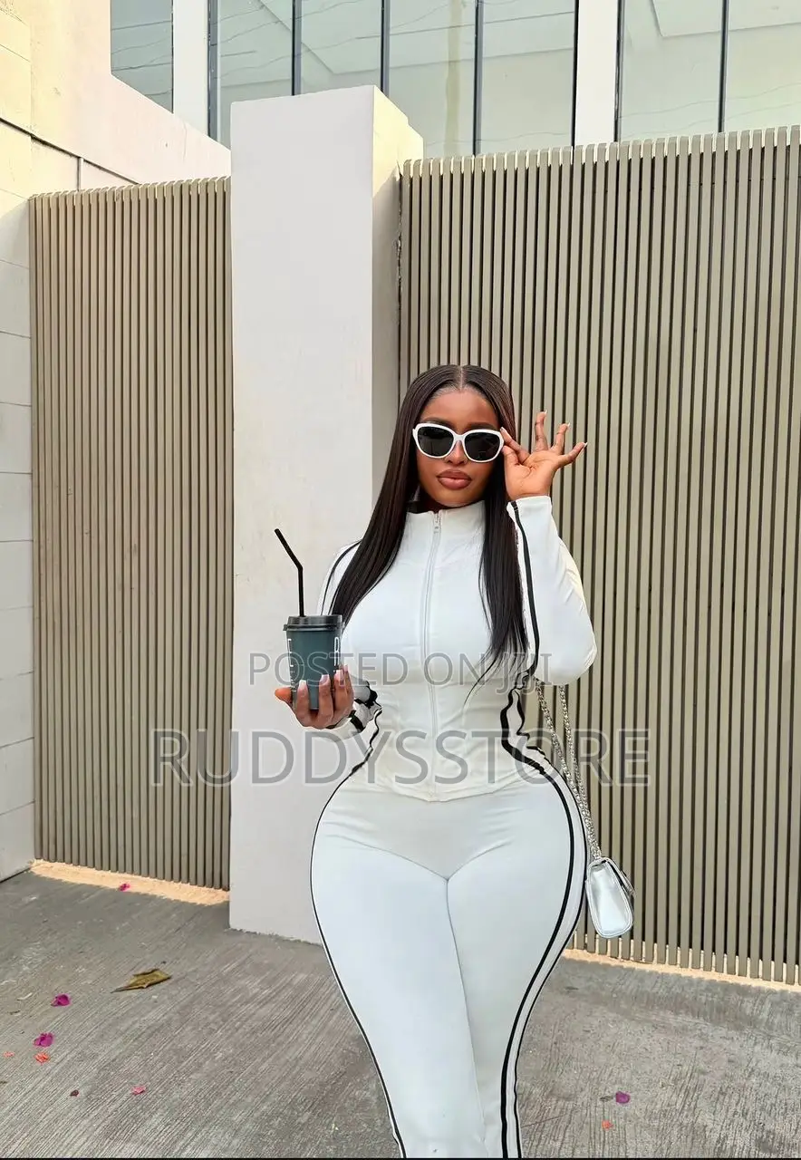 Long-Sleeve Zip-Up Collar Fitness Set