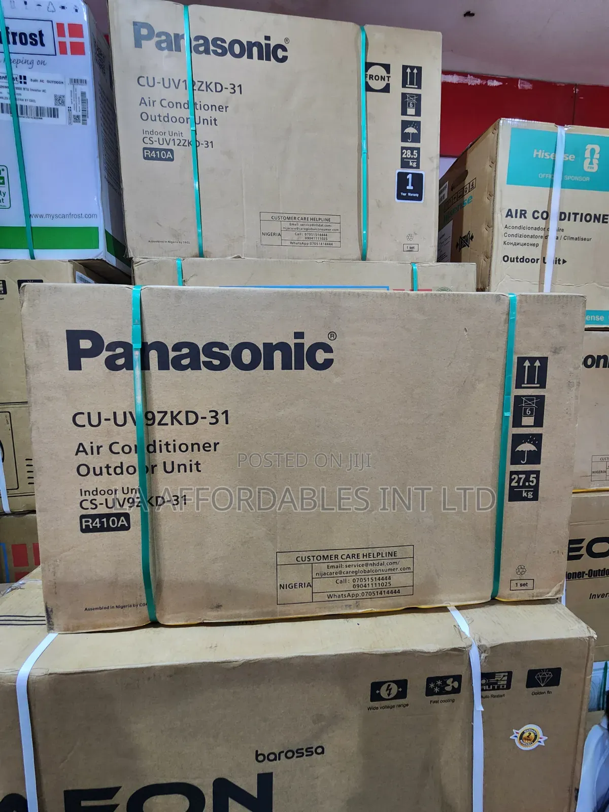 Panasonic 1hp Air Conditioner. Model: Cu-Uv9zdk-31