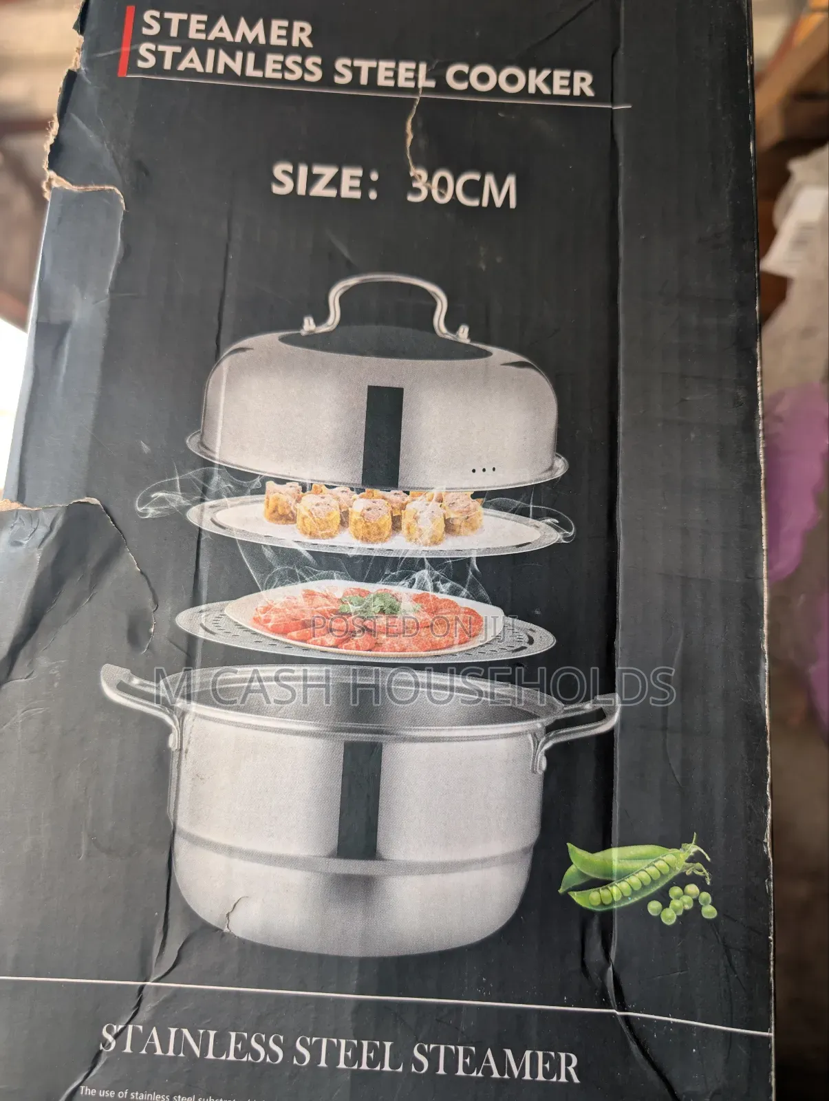 30cm 3 in 1 Stainless Steel Steaming Pot