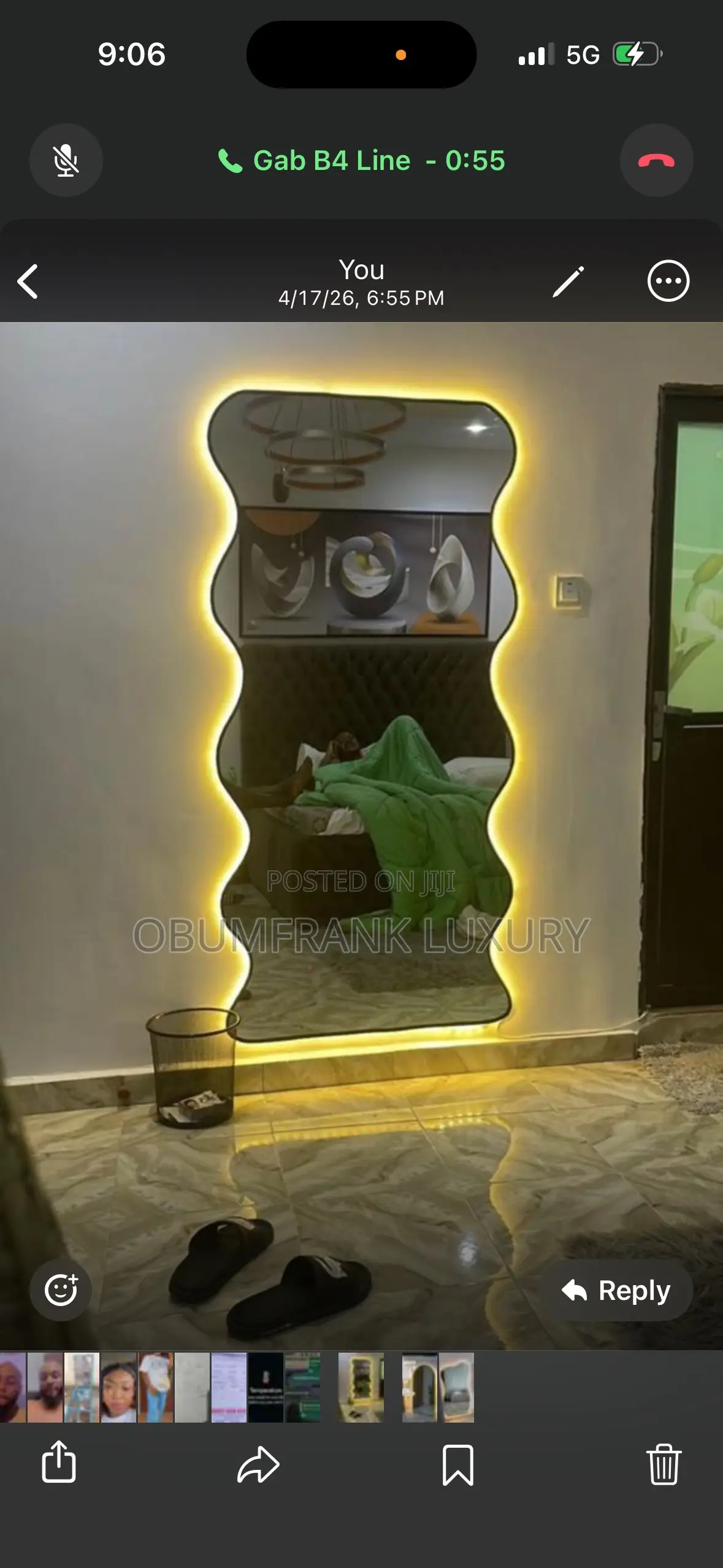 Led Mirror With Three Color Light
