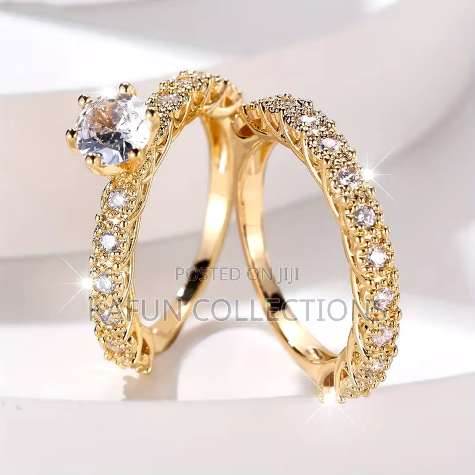 Luxury Cubic Zirconia Female Rings Set
