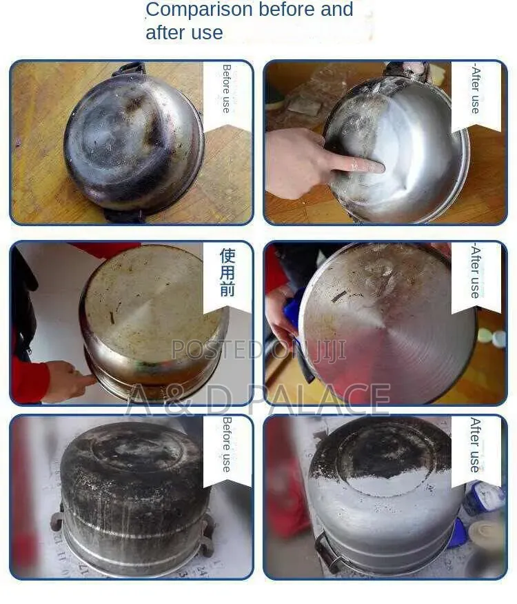 Strong Cleaning Paste Pot Bottom Black -toilet /Rust Remover Detergent