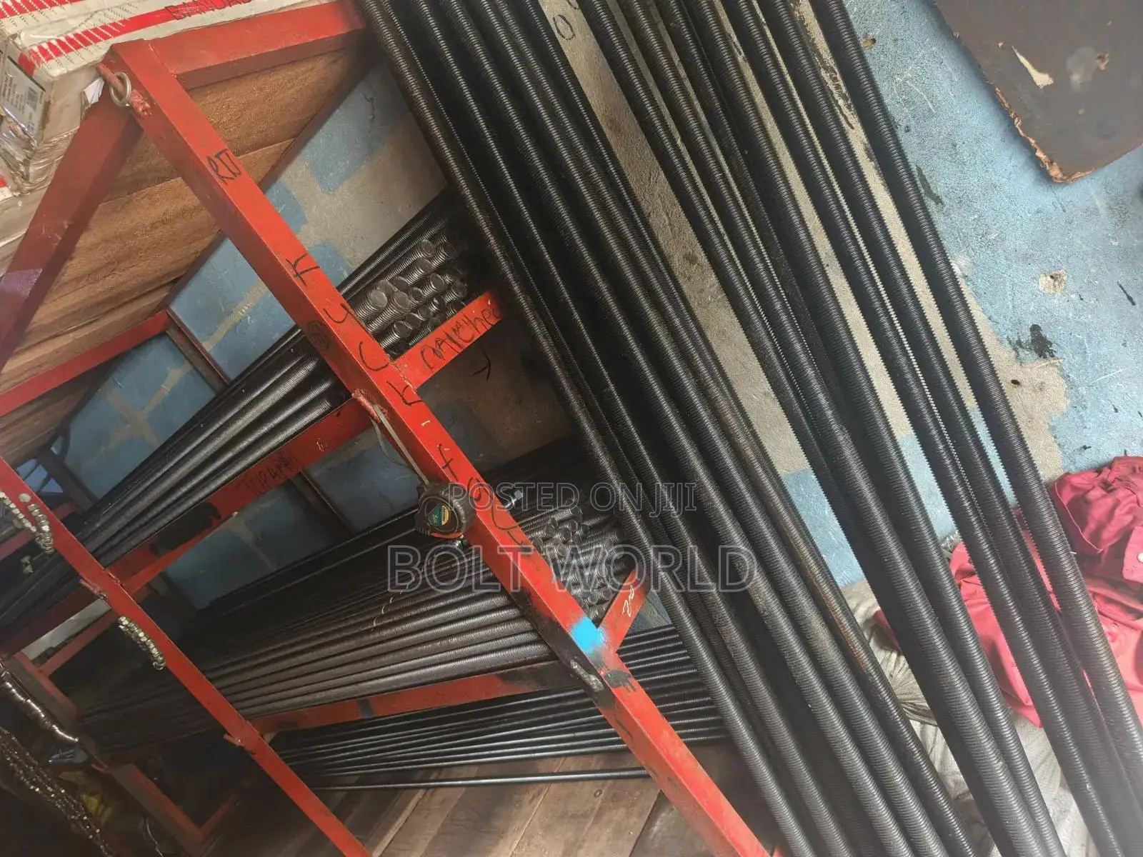 Black Threaded Bars( Rods of All Sizes Both Inches and Metrics)