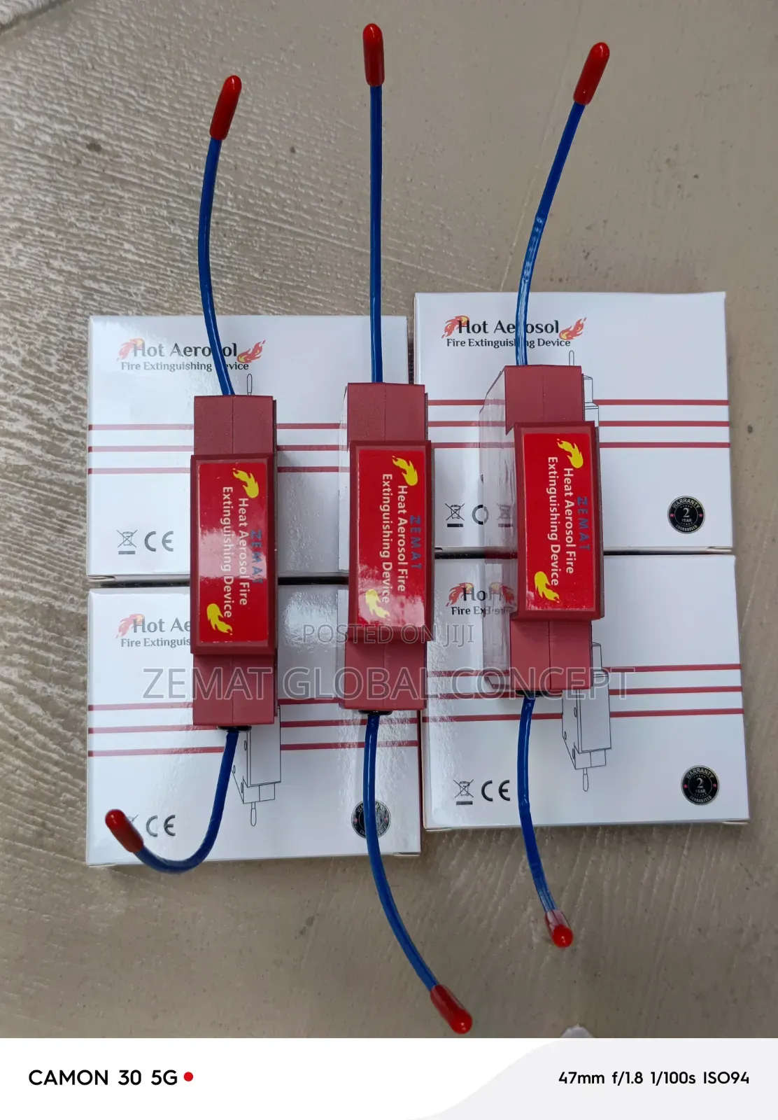 Automatic Aerosol Fire Extinguisher, All an Din Rail Mounted