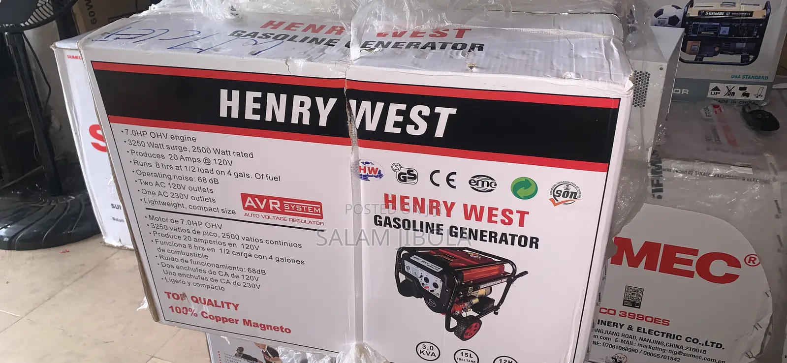 Henry West Gasoline Generator