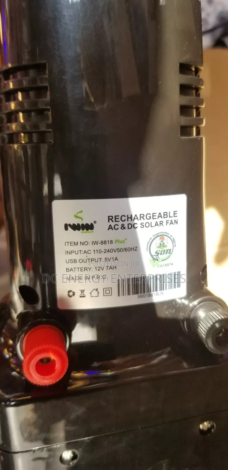 Iwin Solar Fan 18inch
