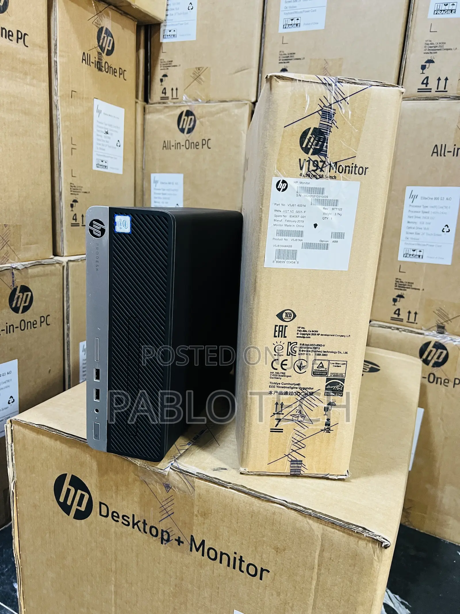 New Desktop Computer HP ProDesk 400 G4 8GB Intel Core i5 SSD 256GB
