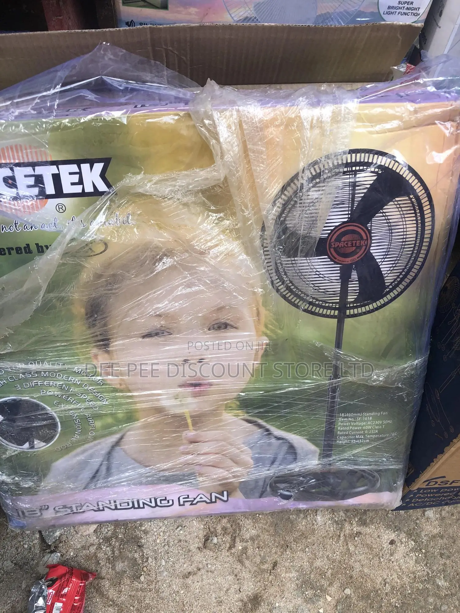 Ox Spacetek 18 Inches Industrial Standing Fan Heavy Duty Cooling Fan