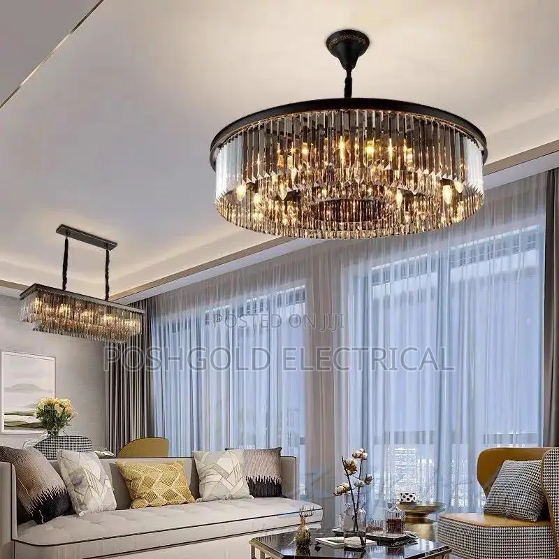 Smoky Crystal Chandelier