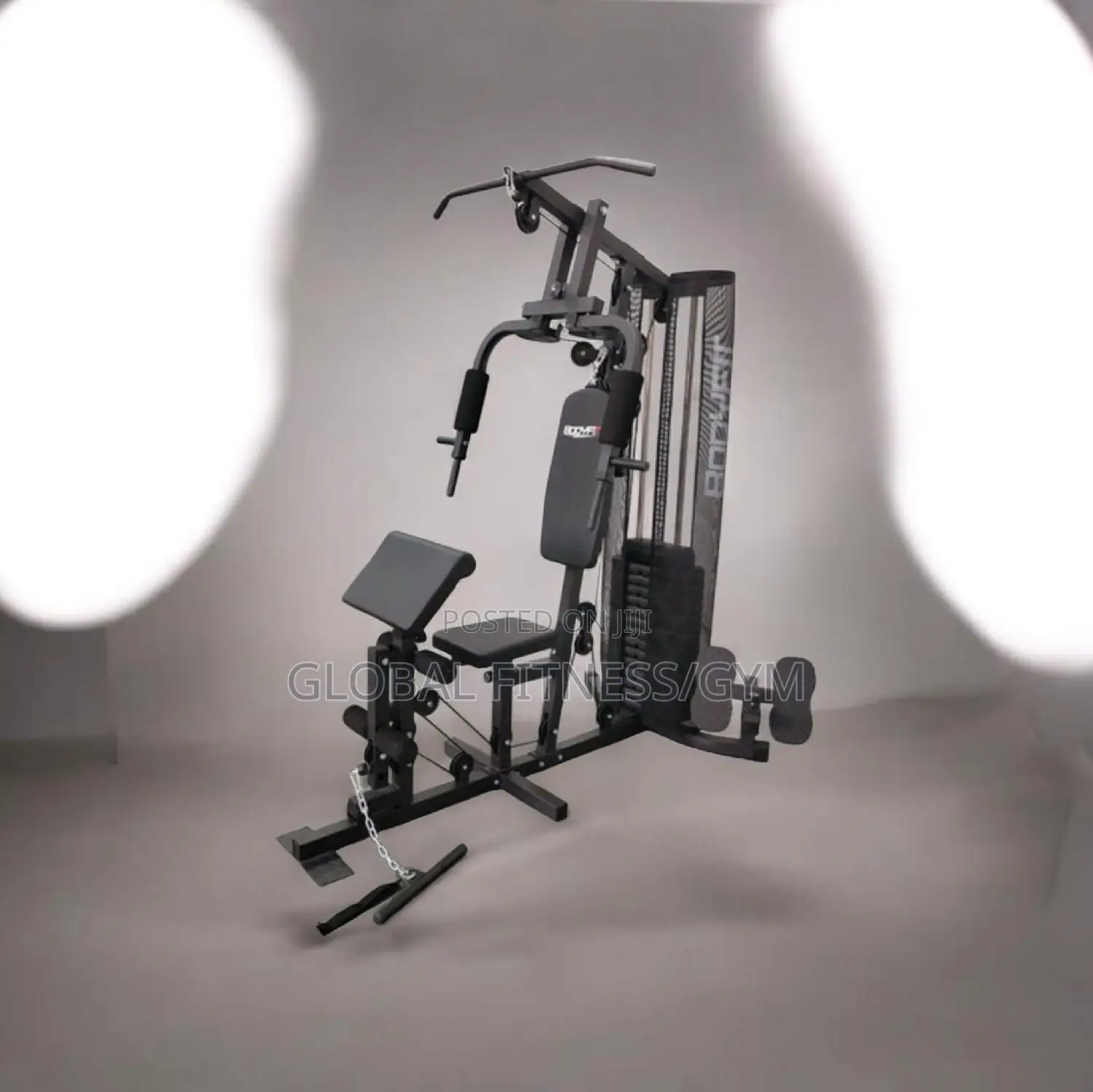 3 Station Gym With Punching Bag and Bench