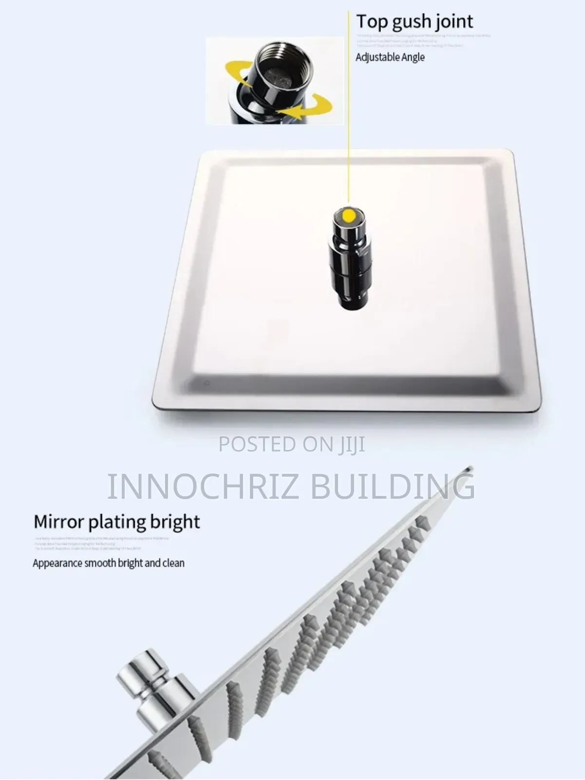 Conduit Shower With Ceiling Shower Head