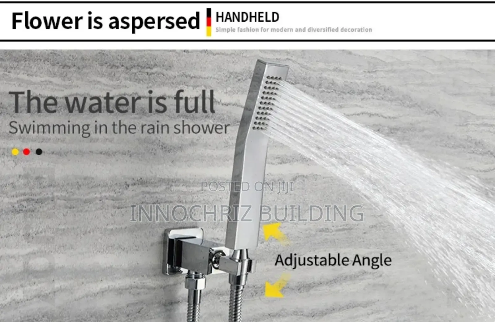 Conduit Shower With Ceiling Shower Head