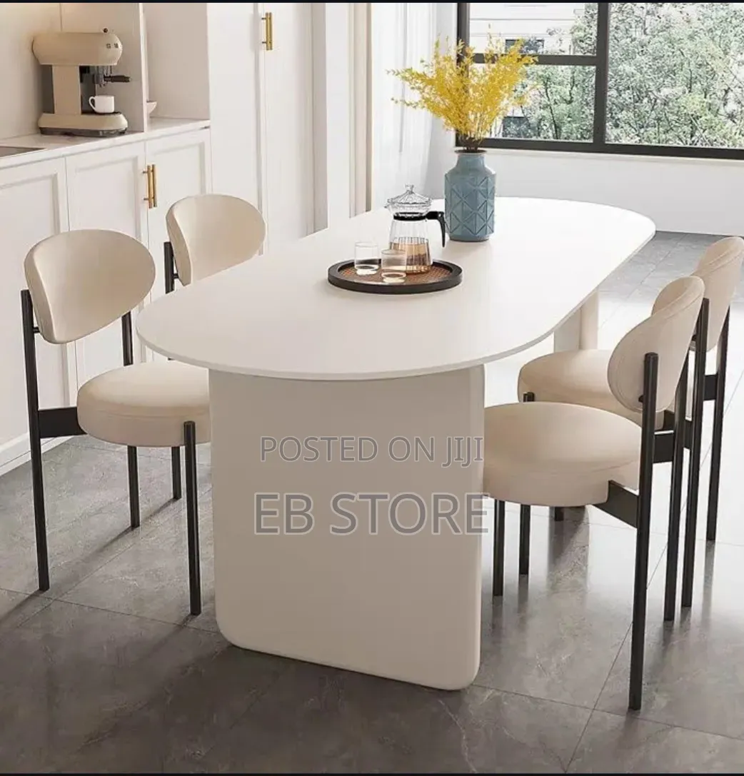Elegant French-Style Oval Dining Set – Classic Luxury Finish