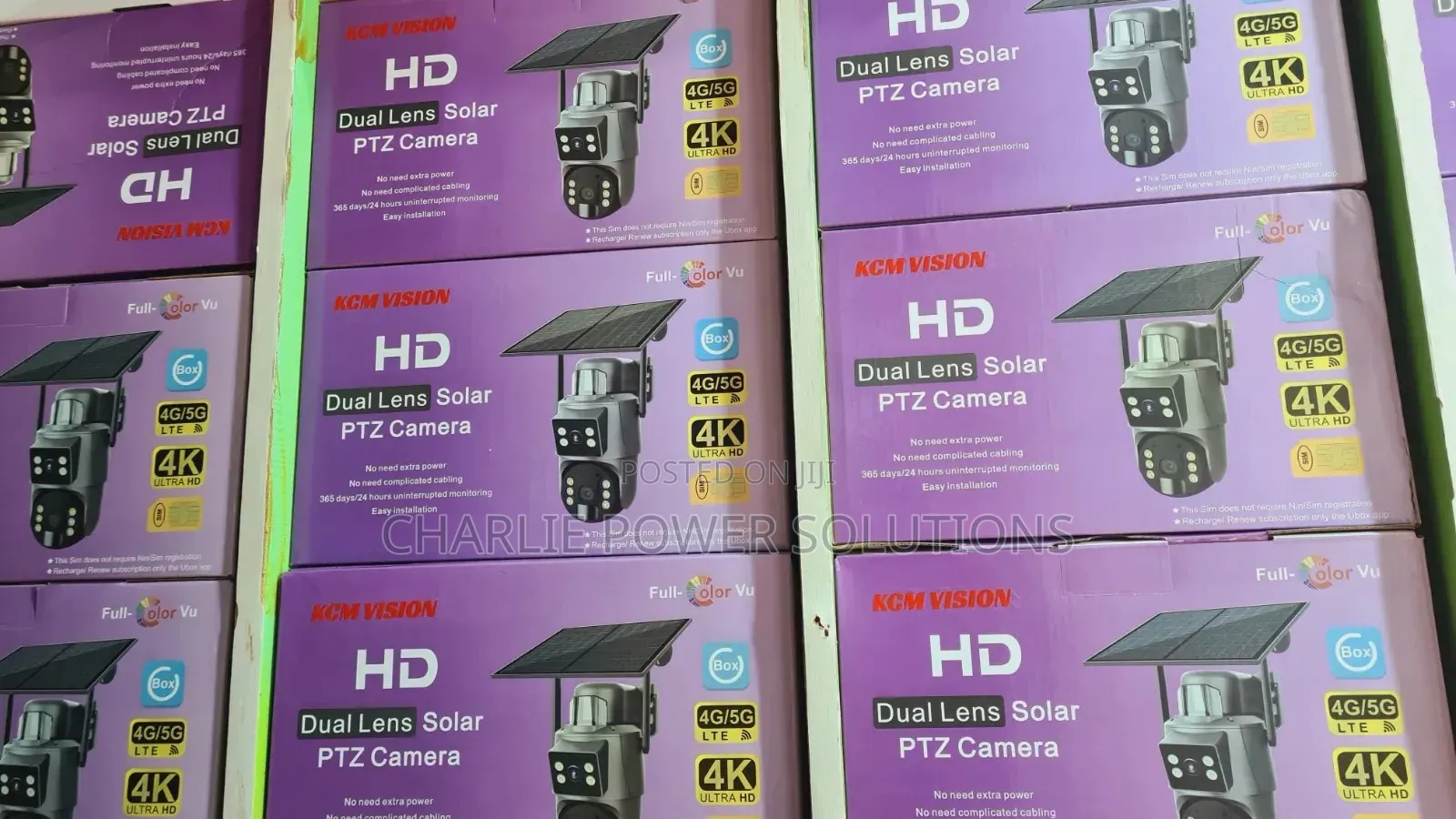 U Box Double Lens Solar Cctv Camera