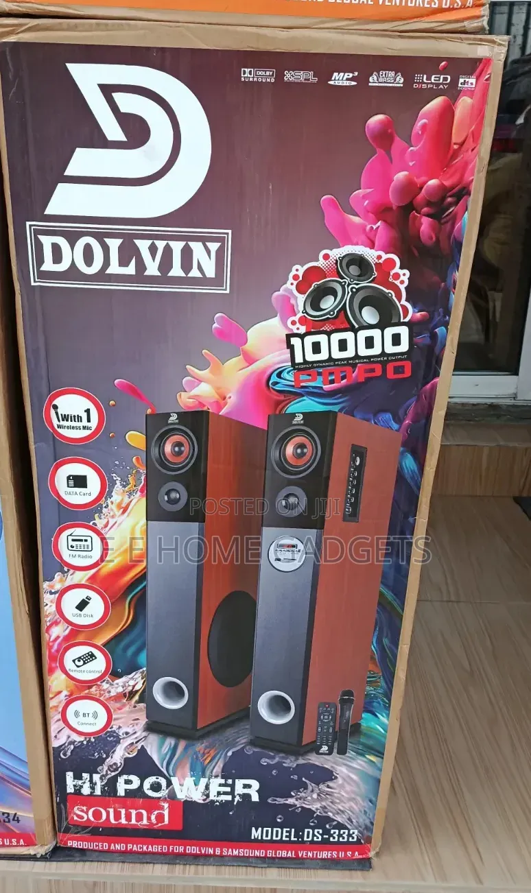 Dolvin 2.0 Bluetooth Tower Sound Speakers - Ds-333
