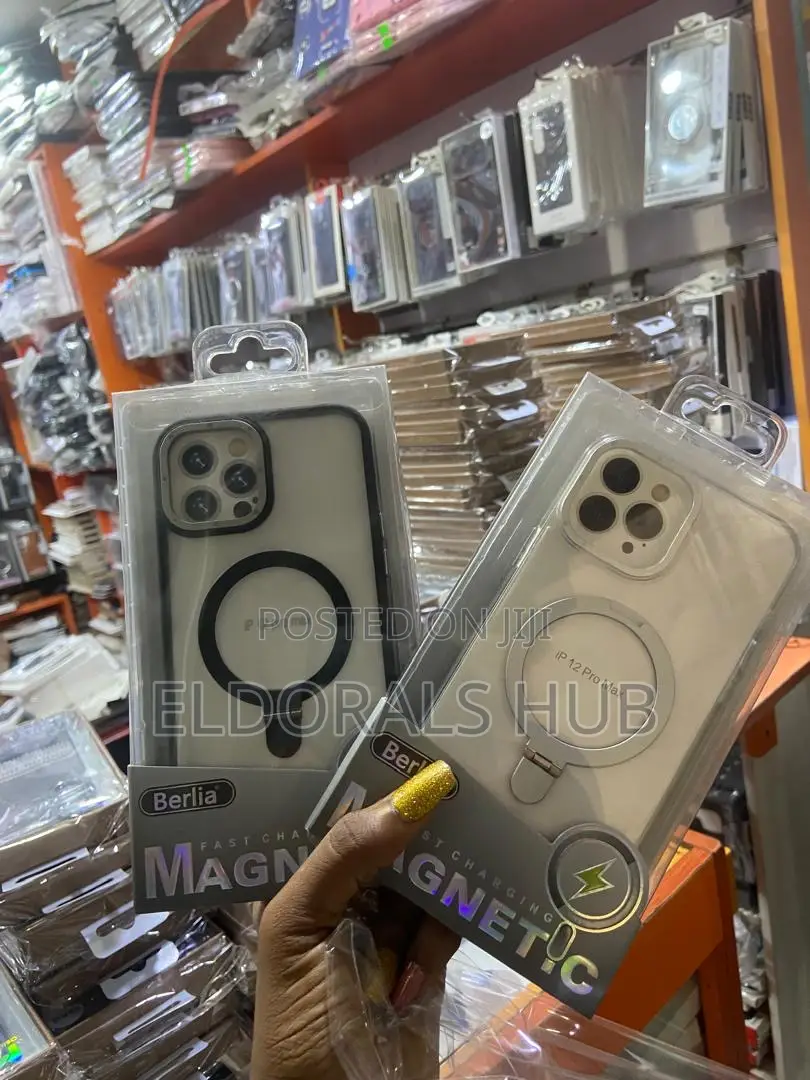Magnetic Clear Case for iPhone 12 Pro Max Shockproof Slim Cover