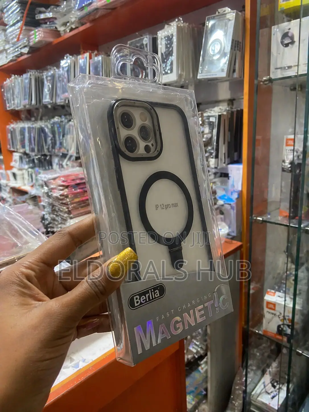 Magnetic Clear Case for iPhone 12 Pro Max Shockproof Slim Cover
