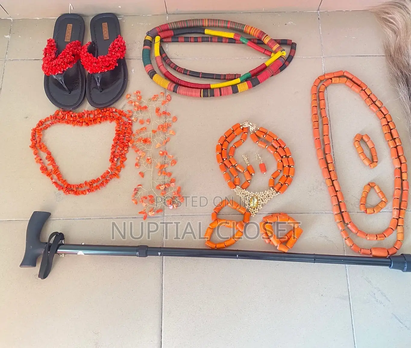 Igbo Yoruba Beads and Staff for Rent