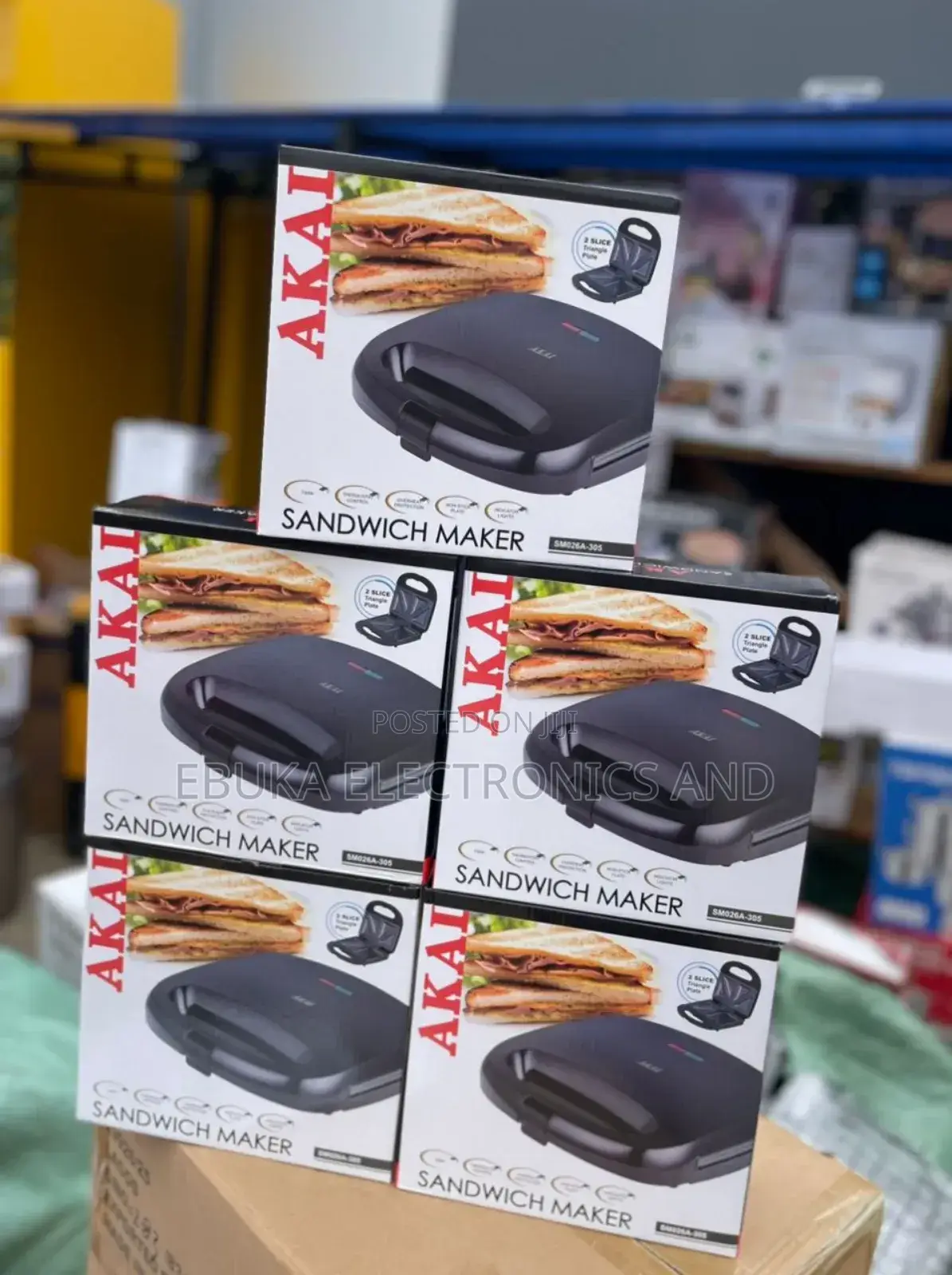 Akai Sandwich Maker/Toaster (Sm026a-308)Is Available Now