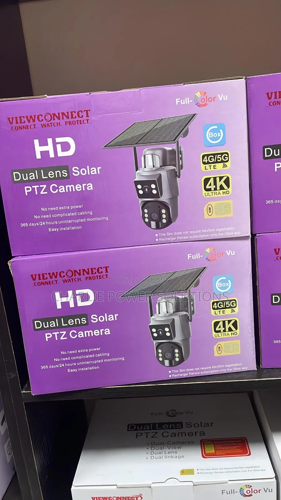 U Box Dual Lens Solar CCTV Camera