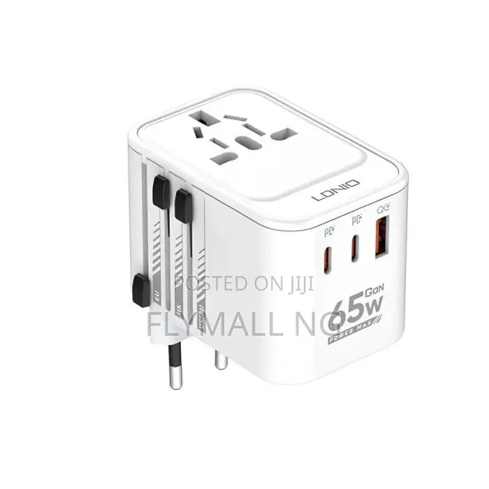 Ldnio Z6 65w Gan 2pd+Qc 3.0 Travel Adapter