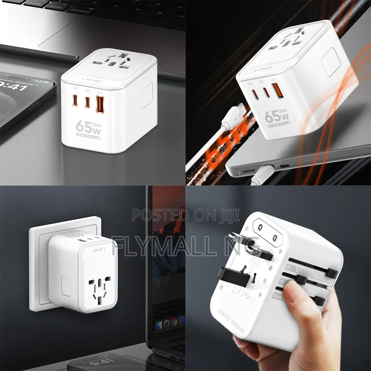 Ldnio Z6 65w Gan Travel Adapter