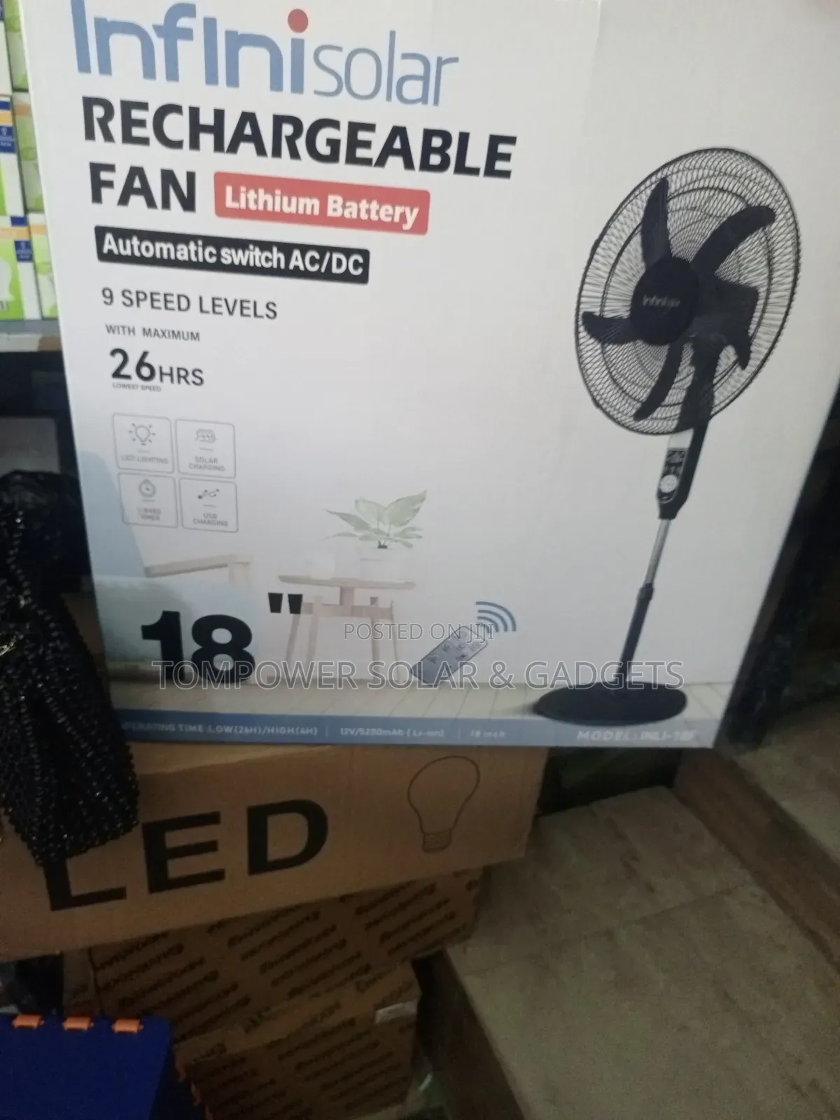 18inch Infini Lithium Battery Fan