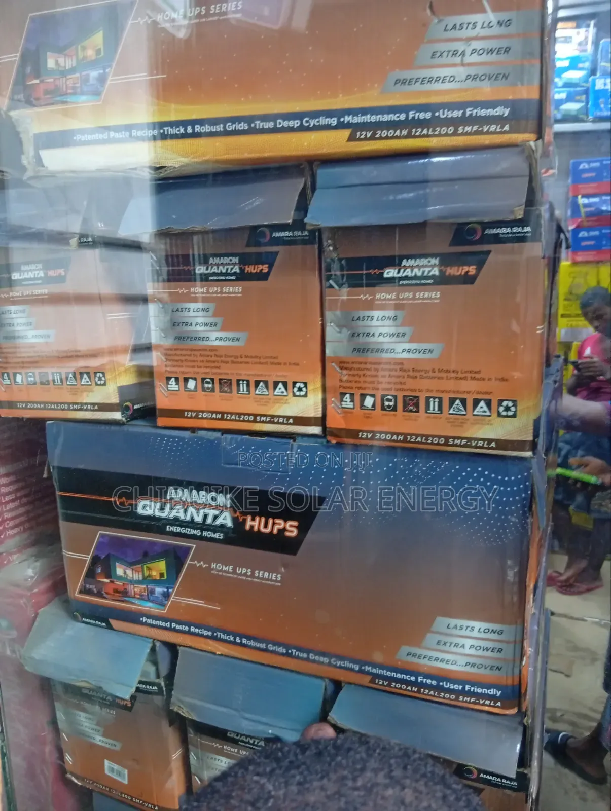 Amaron Quanta Solar Dry Cell Battery 200a/12v