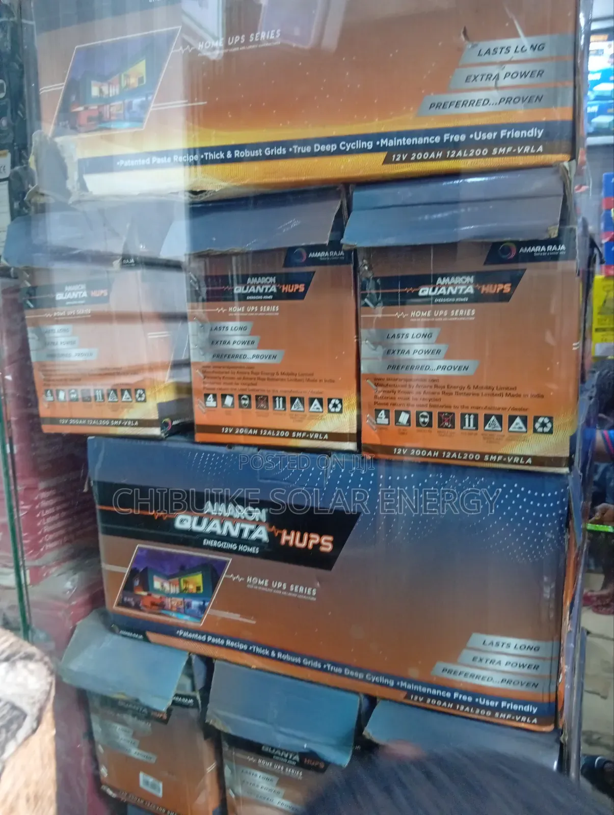 Amaron Quanta Solar Dry Cell Battery 200a/12v