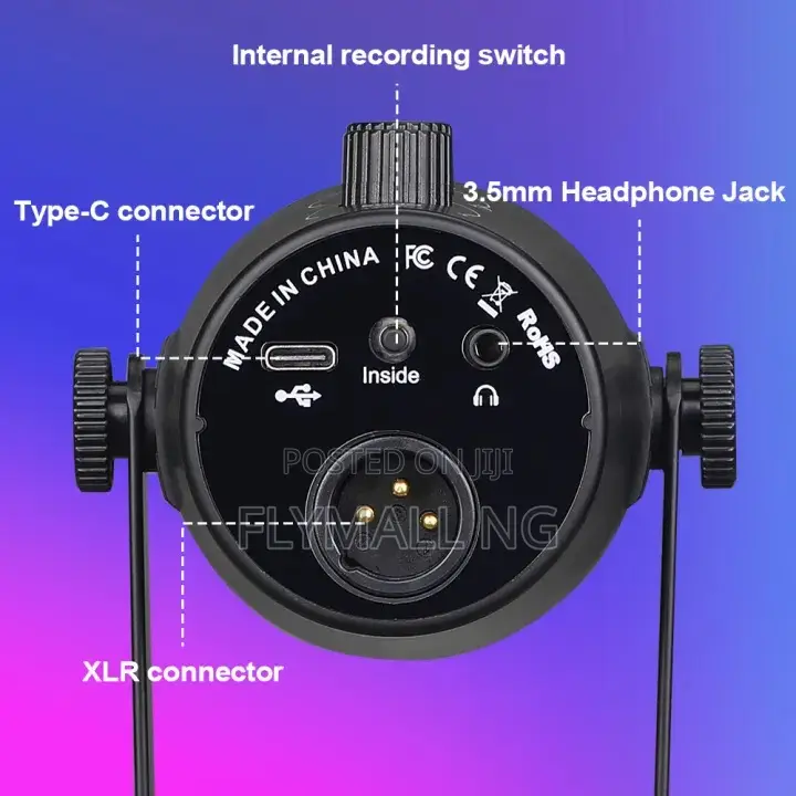 XLR/ Usb Podcast Dynamic Microphone for Recording Streaming Gaming