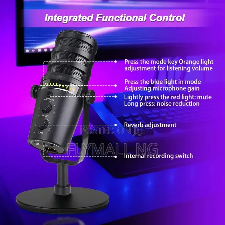 XLR/ Usb Podcast Dynamic Microphone for Recording Streaming Gaming