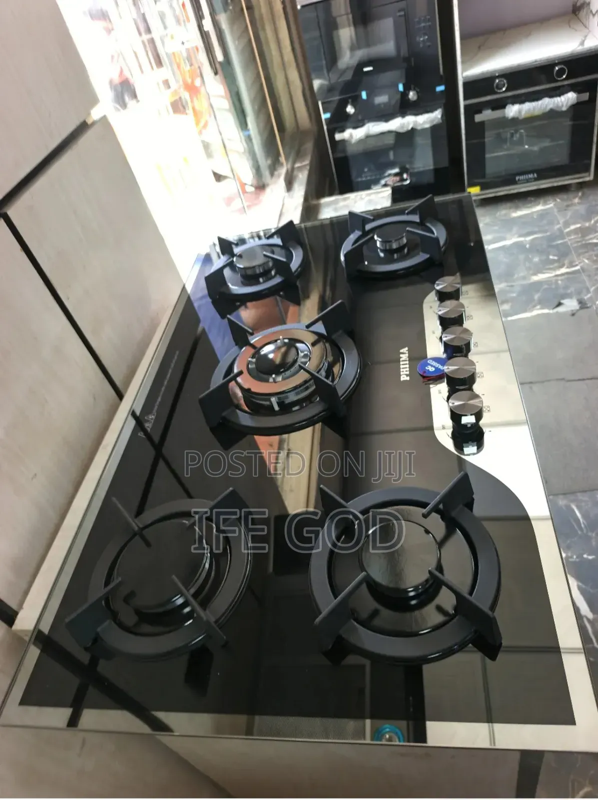 Original Phiima Inbuilt Cabinet 5 Burners Automatic Gas Cooker Hob Etc