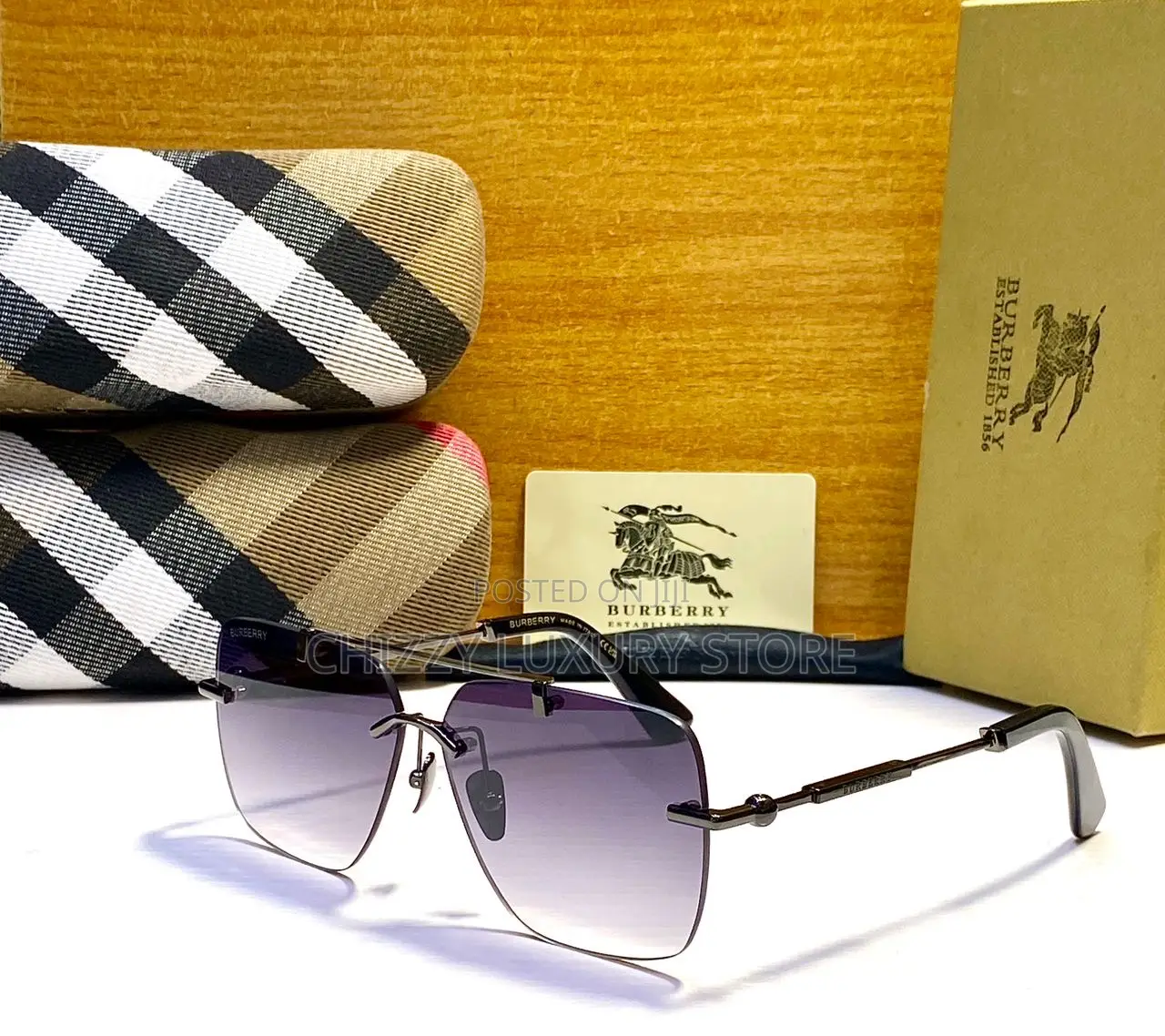 Burberry Quality Luxury Men Sunglasses