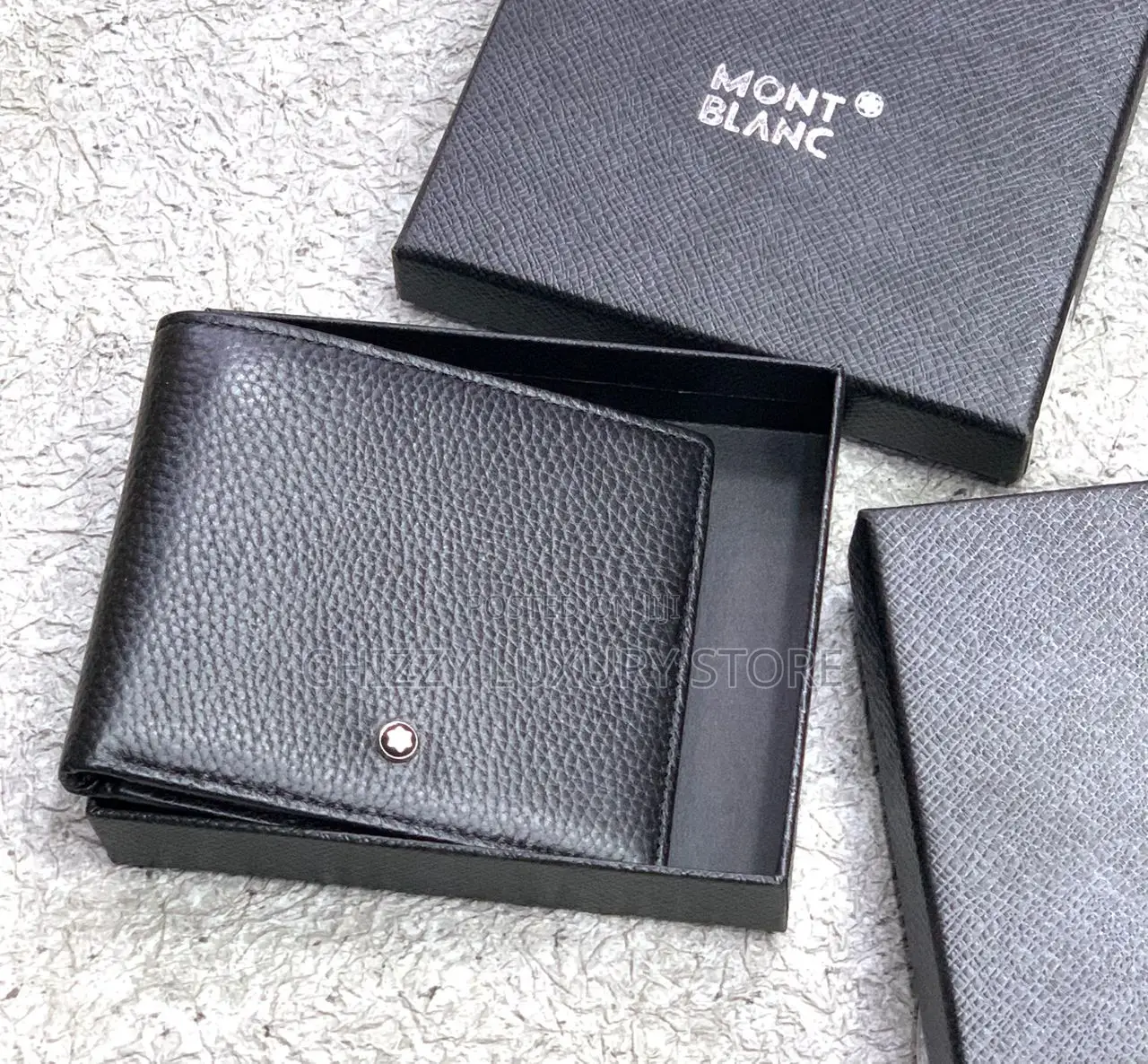 Mont Blanc Quality Luxury Men Genuine Leather Wallet