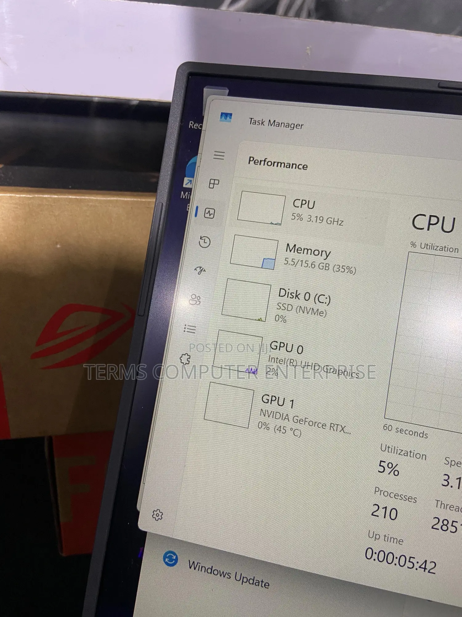 New Laptop Asus ROG Strix G16 G614 16GB Intel Core i7 SSD 512GB