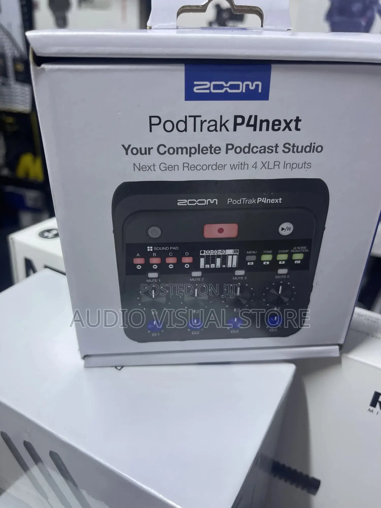 Zoom Podtrak P4next Portable Multitrack Podcast Recorder
