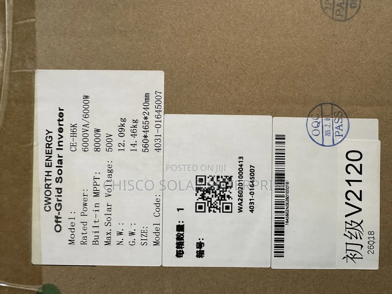6kva 48v Cworth Hybrid Inverter